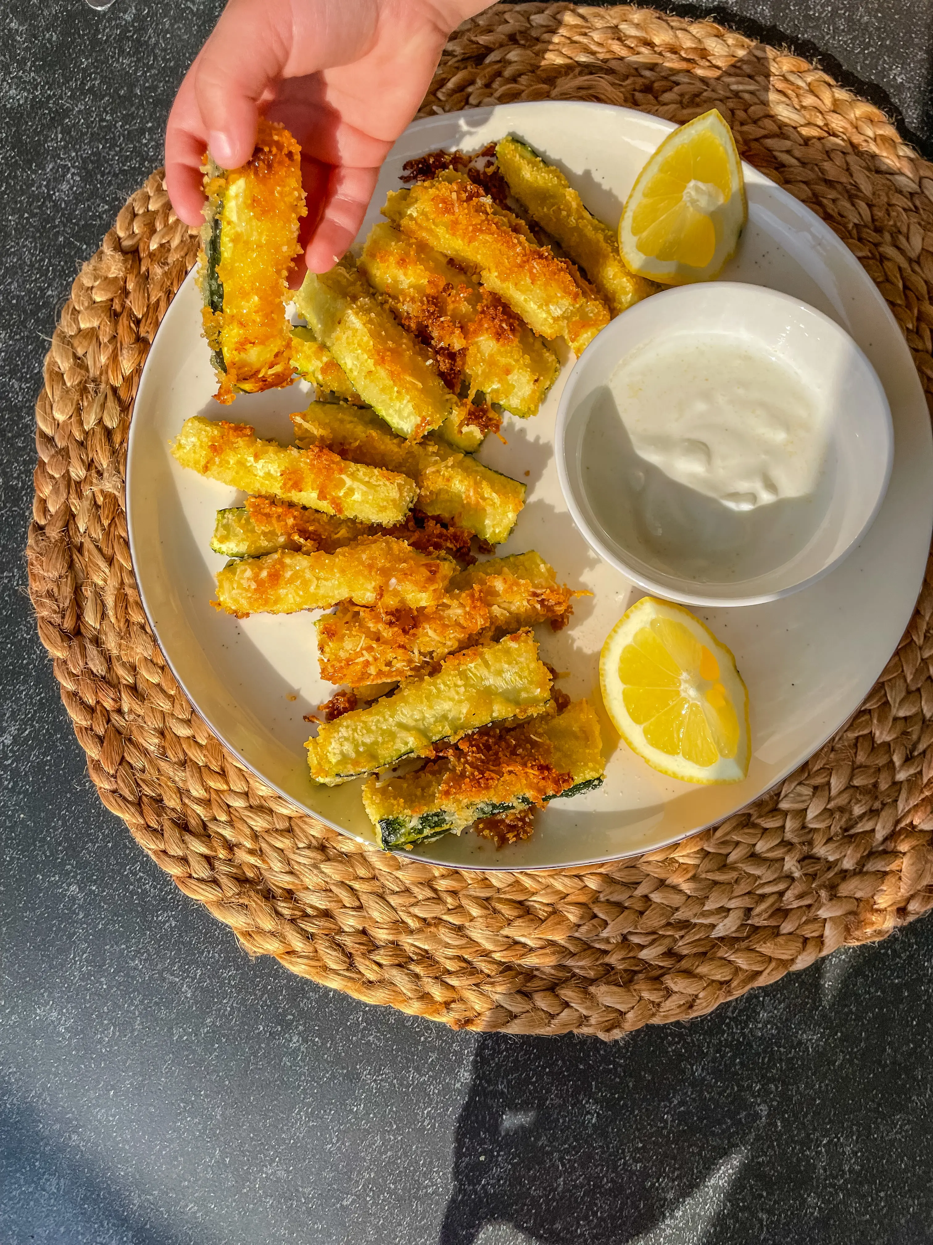 Cukkini parmezános bundában